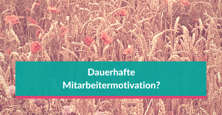 Mitarbeiter dauerhaft motivieren