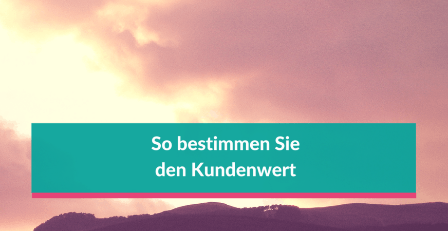 Kundenwert: So bestimmen Sie den Wert des Kunden Nutzen Sie den Kundenwert als Kennziffer für Ihre Werbemaßnahmen