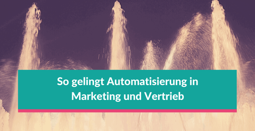 Automatisierung in Marketing und Vertrieb So gelingt Automatisierung in Marketing und Vertrieb in KMU_1